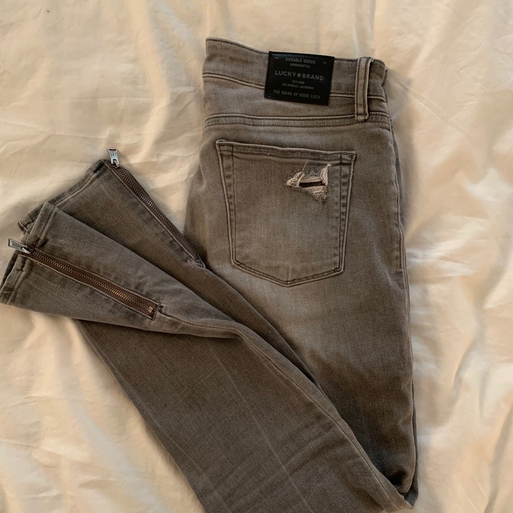 Lucky Brand Gray Ava Skinny Jeans